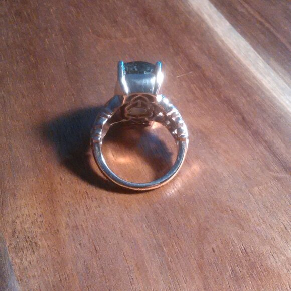 Matrix Silver Shungite Copper Ring (Size 8) - Picture 5 of 10